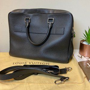 Louis Vuitton Neo Alexander Briefcase Black Taïga